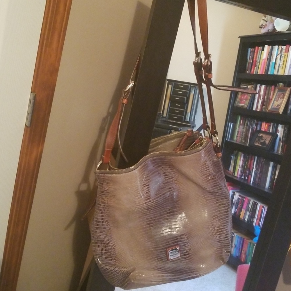 Dooney and Bourke snakeskin shoulder purse